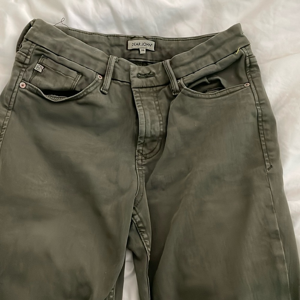 olive green jeans